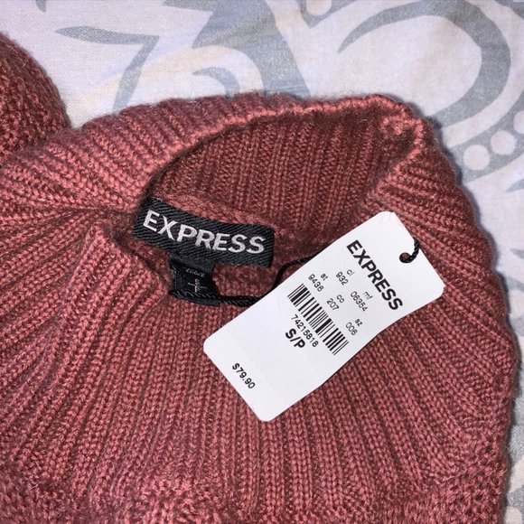 NWT Express Cold Shoulder Sweater Dress - Picture 3 of 3